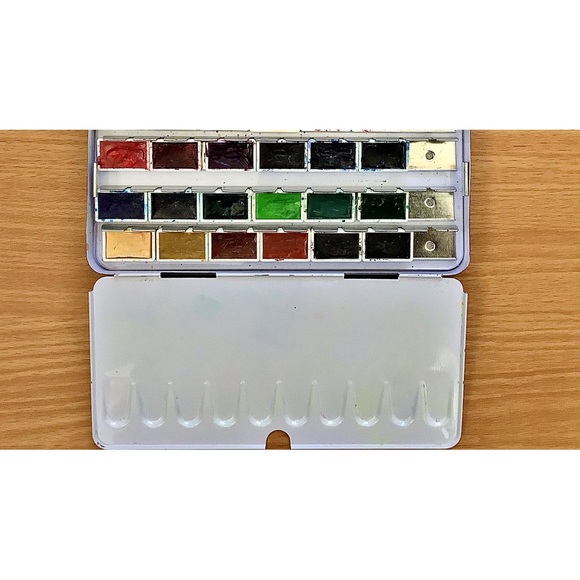 Schminke Watercolor Paint Metal Box Set, 24 full pans - Picture 9 of 13